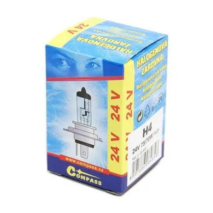 Compass Žárovka 24V  H4  75/70W P43t box, 08465