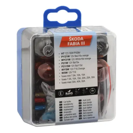 Compass Žárovky servisní box ŠKODA FABIA III H7, 08536