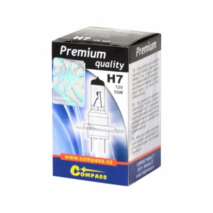 Compass Žárovka 12V  H7  PREMIUM  55W PX26d box, 08700