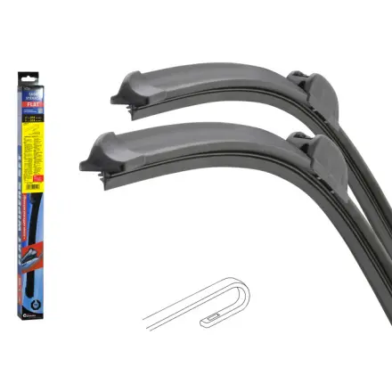 Compass Stěrače FLAT SET (HOOK) 510+510mm FEL, 10419