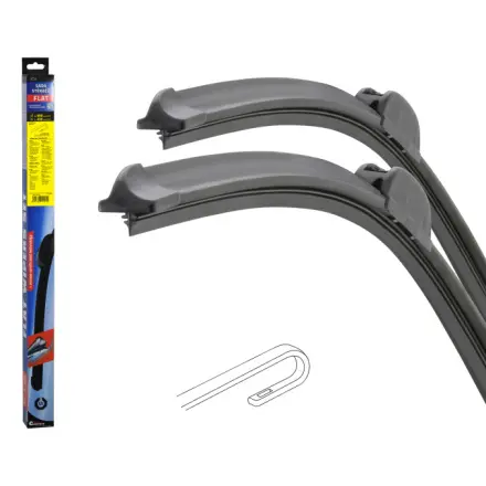 Compass Stěrače FLAT SET (HOOK) 660+450mm, 10462
