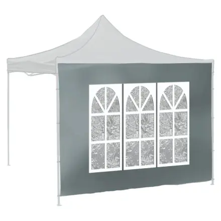 Cattara Bočnice pro párty stan WINDOW 2x3m 420D šedá WATERPROOF, 13345