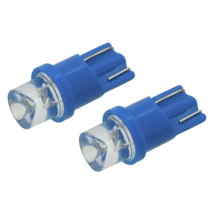 Compass Žárovka 1LED 12V  T10  modrá  2ks, T10 (W2.1x9.2d),  33707