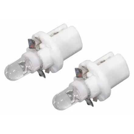 Compass Žárovka 1LED 12V B8,5d bílá 2ks, B8,5d, 6lm, 33761