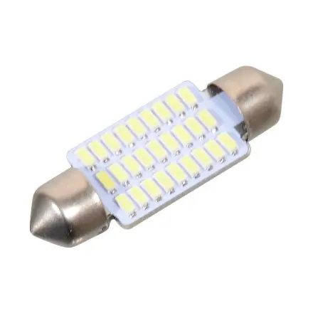 Compass Žárovka 27 SMD LED 12V suf. SV8.5 38mm bílá, SV8.5 (sufit), 33819