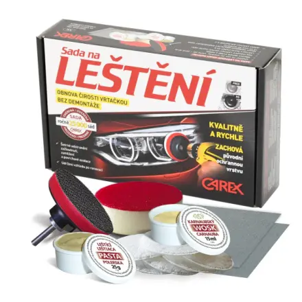 CAREX - sada na LEŠTĚNÍ a ochranu povrchu světlometů , 90709