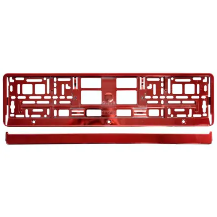 Compass Podložka pod SPZ RED metallic, 91562