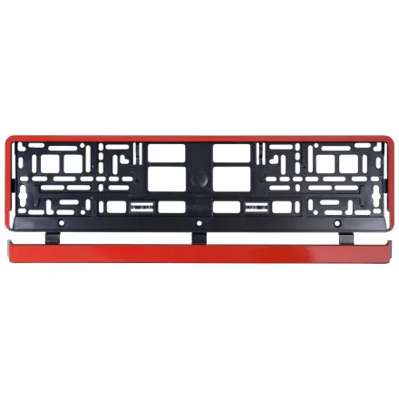 Compass Podložka pod SPZ RED STRIP, 91568