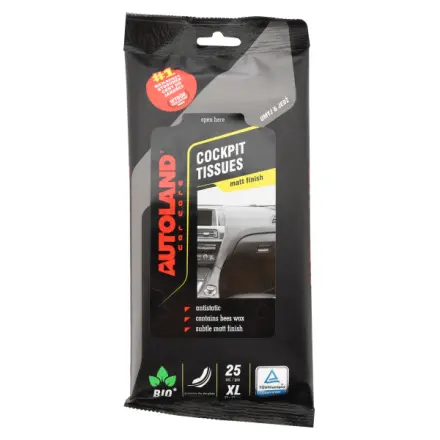 Autoland Ubrousky XL na palubní desku NATURAL 25ks, am00816