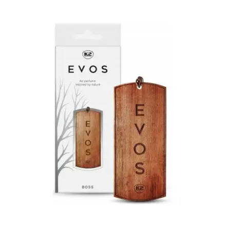 Osvěžovač K2 EVOS BOSS - dřevěná vonná visačka, amV034