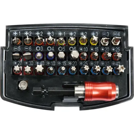 Yato Sada bitů s adaptérem 1/4" 32ks, YT-04622