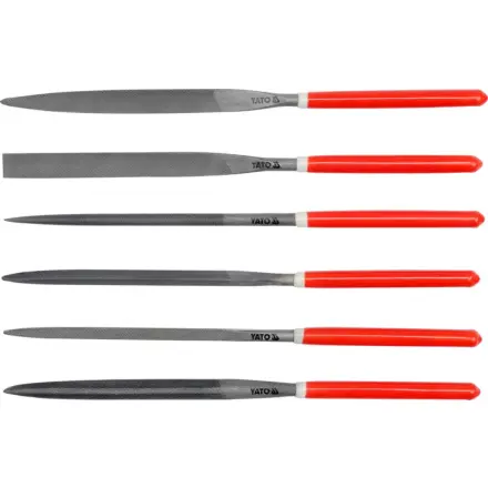 Yato Sada pilníků jehlových 5 x 180 mm 6 ks, YT-6162