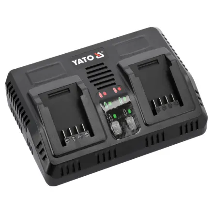 Yato Nabíječka na 2x AKU baterie 18 V, 2.2 A, YT-828499 - originální