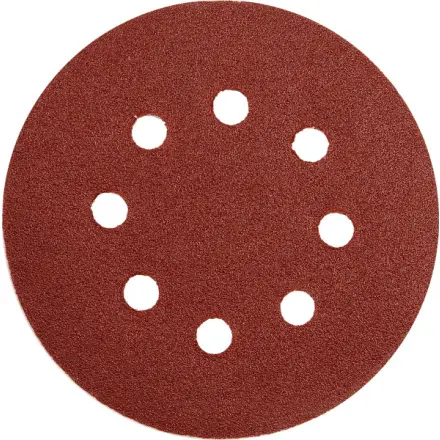 Yato Brusný papír 125 mm P150 s otvory 5 ks suchý zip, YT-83456