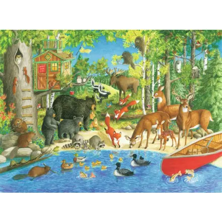 Ravensburger 12740 puzzle lesní přátelé 200 dílků xxl
