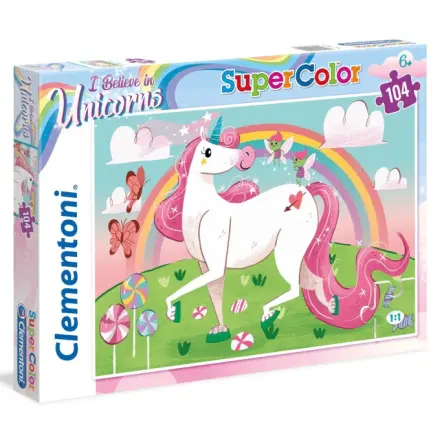Clementoni Puzzle 104 dílků Unicorn I Believe in Unicorns 27109