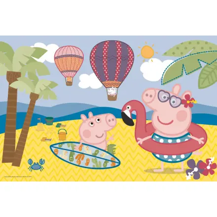 Trefl Puzzle Peppa Pig - Prázdniny / 24 dílků MAXI