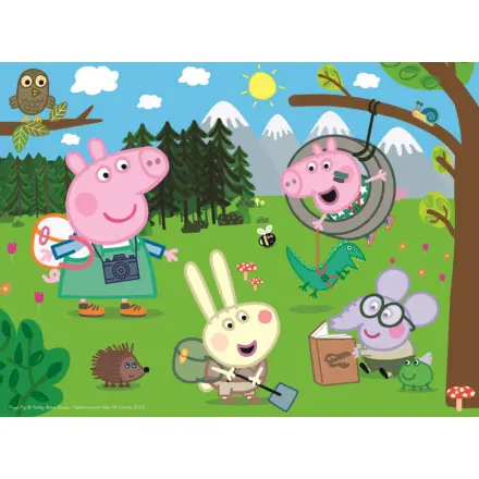 Prasátko Peppa v přírodě - puzzle z kategorie 15 – 60 dielikov
