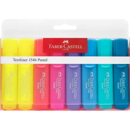 Sada zvýrazňovačů Faber-Castell Textliner 1546, pastelové - 8 kusů