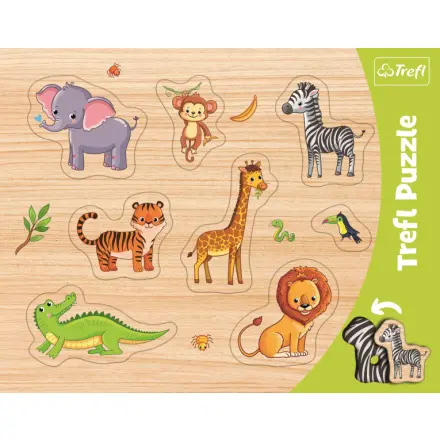 Rámčekové vkladacie puzzle -Safari - puzzle z kategorie Náučné puzzle