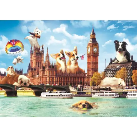 Crazy City - Psy v Londýne - puzzle z kategorie Zvieratá