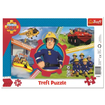 Trefl Puzzle Požárník Sam / 15 dílků