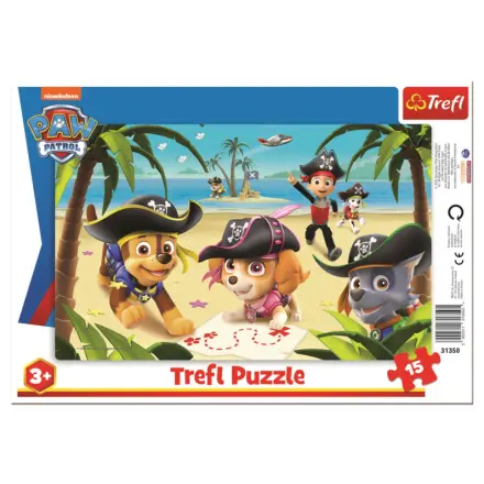 Trefl Puzzle Tlapková patrola - Pirátská výprava / 15 dílků - Tagamoto