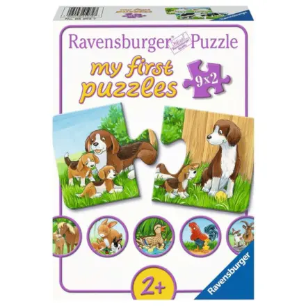 Ravensburger puzzle 050727 Zvířátka na dvoře 9x2 dílků