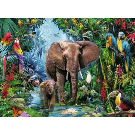 Ravensburger 12901 puzzle safari zvířata xxl 150 dílků