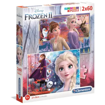 Clementoni - Puzzle Supercolor 2x60 Frozen2