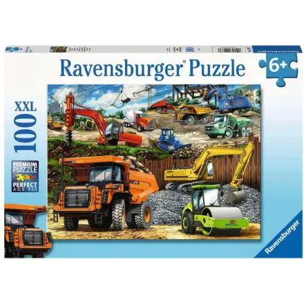RAVENSBURGER Puzzle Stavební stroje XXL 100 dílků 139083