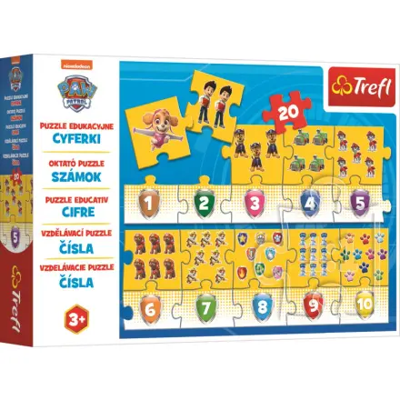 Tlapková patrola / Čísla - puzzle z kategorie 15 – 60 dielikov