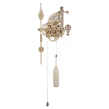 Ugears 3D dřevěné mechanické puzzle Nástěnné hodiny Aero