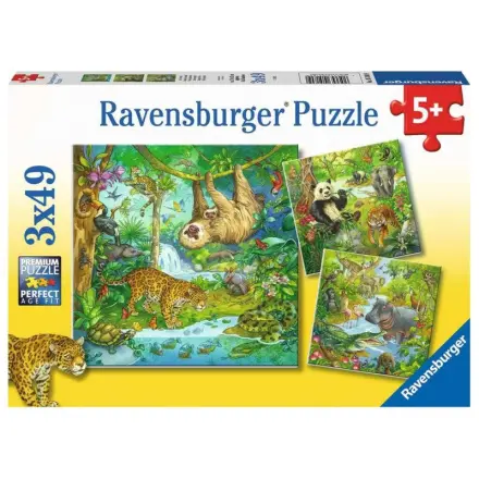 Zvířata v džungli - puzzle z kategorie 15 – 60 dielikov