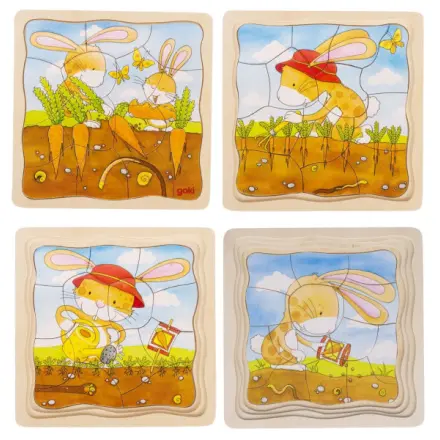 Zeleninový záhon - puzzle z kategorie Maxi dieliky