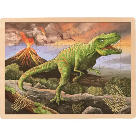 Puzzle na desce - Velké A3, Dinosaurus T-Rex, 96ks (Goki)