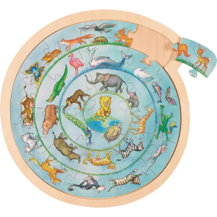 Puzzle kruhové - Zvieratá - puzzle z kategorie Maxi dieliky