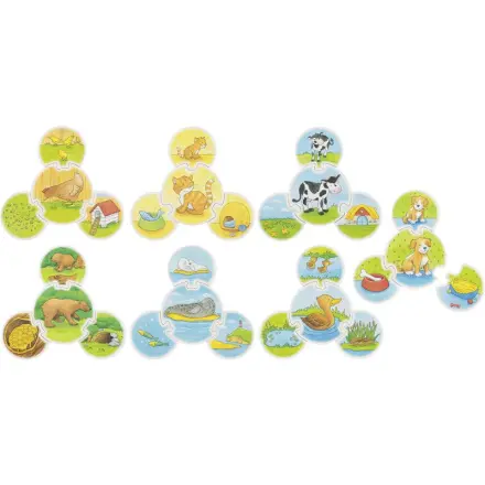 Drevené puzzle Zvieratka - puzzle z kategorie Maxi dieliky