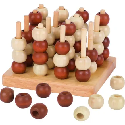Společenská hra - Piškvorky 3D dřevěné (Goki)