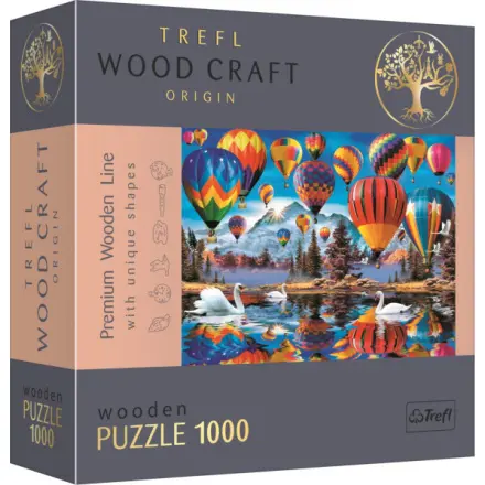 Trefl Wood Craft Origin Puzzle Barevné balóny 1000 dílků - Tolo