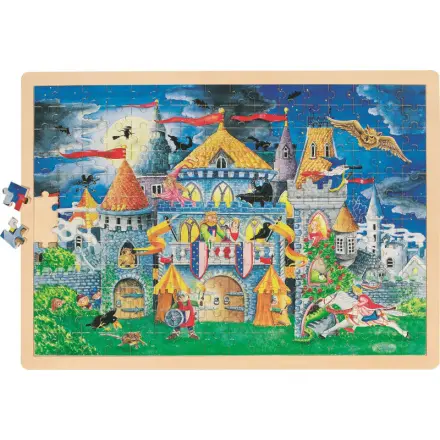 GOKI Dřevěné puzzle Pohádková hodina 192 dílků