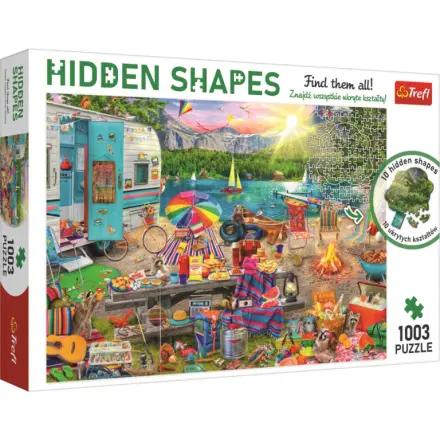 Trefl Puzzle Hidden Shapes - Výlet obytným autem / 1003 dílků