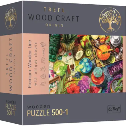 Trefl Wood Craft Origin Puzzle Barevné koktejly 501 dílků - dřevěné - Tolo
