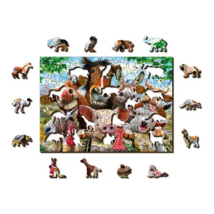 Život na farmě 2v1, dřevěné - puzzle z kategorie Zvieratá