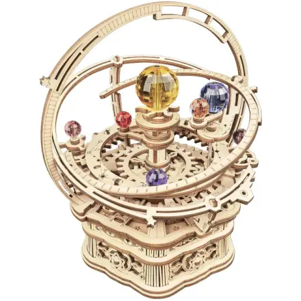 RoboTime 3D dřevěná skládačka hrací skříňky Historický orloj