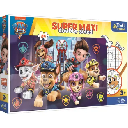 Trefl Oboustranné puzzle 24 ks SUPER MAXI 3v1 Nová výzva Paw Patrol