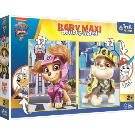 Trefl Puzzle Baby maxi Tlapková patrola Sky a Rubble 2x10 dílků - oboustranné
