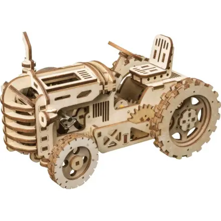 RoboTime 3D dřevěné mechanické puzzle Traktor
