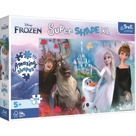 Trefl Puzzle Super Shape XL Ledové království 2: Ve světě Anny a Elsy 104 dílků