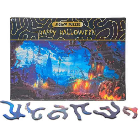 Mikro trading Puzzle - Happy Halloween - 468 dílků - 75 x 50 cm
